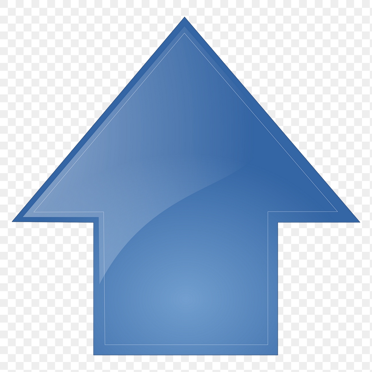 Blue arrow png clipart illustration